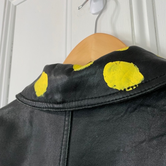 Grunge style 100% leather vintage jacket - Picture 7 of 15